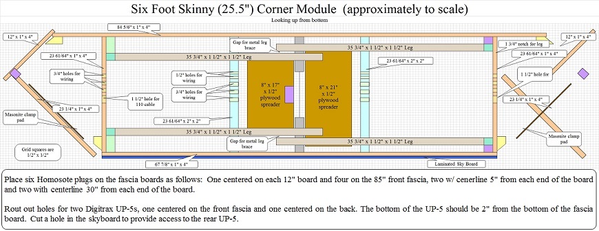 6' Skinny Corner Module